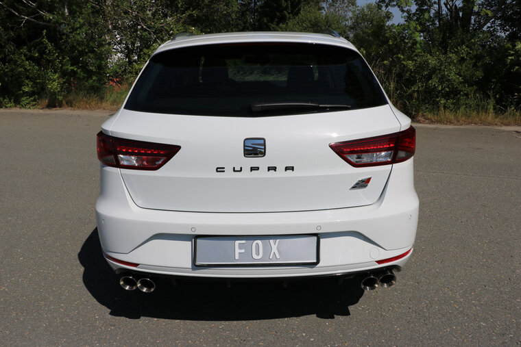 Fox Sportuitlaat Seat Leon 5F ST - Cupra 300 Achterdemper rechts/links - 2x80 Type 25 rechts/links