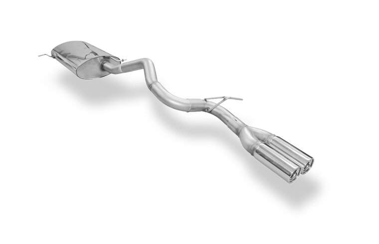 Fox Sportuitlaat Mercedes M-Klasse Type W163 Achterdemper (Dubbele Inlaat) - 2x80 Type 13