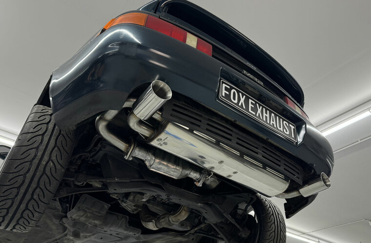 Fox Sportuitlaat Toyota MR2 Type W2 achterdemper, dwarsuitlaat rechts/links - 1x90 Type 25 rechts/links