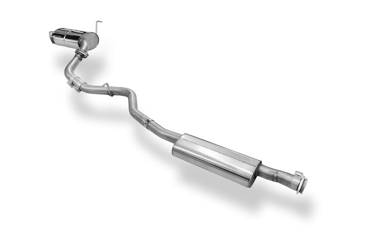 Fox Sportuitlaat Subaru Outback BT uitlaatsysteem bestaande uit voor- en achterdemper - uitlaatpijp 1x76 type 28 (diesellook)