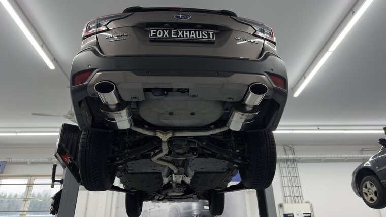Fox Sportuitlaat Subaru Outback BT achterdemper rechts/links en voordemper - uitlaatpijpen 140x90 type 44 rechts/links