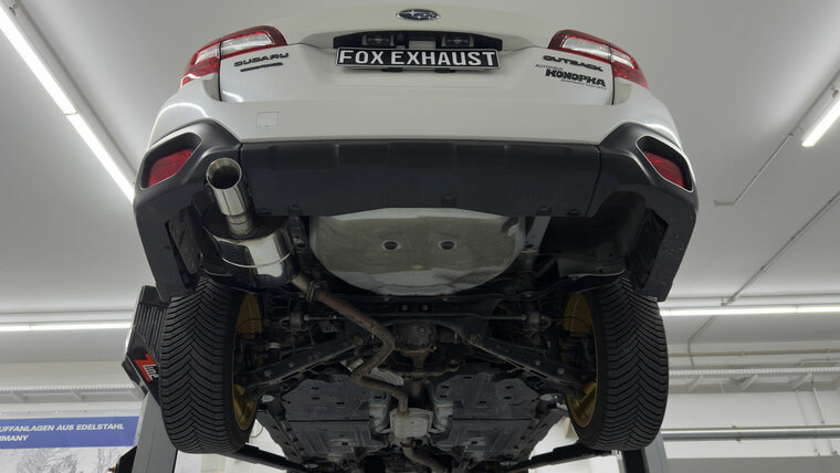 Fox Sportuitlaat Subaru Outback BS achterdemper - uitlaatpijp: 1x90 type 25