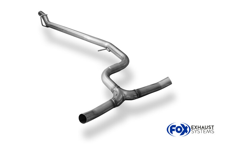 Fox Sportuitlaat Vervangingspijp voor de voordemper van de VW Passat 3C 4-Motion