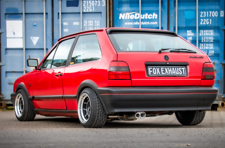 Fox Sportuitlaat VW Polo 86C achterdemper zonder aansluitstuk - 135x80 Type 58