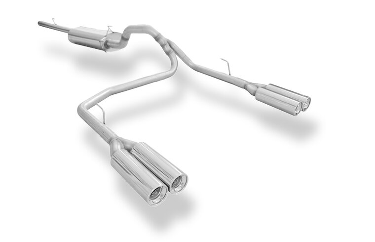 Fox Sportuitlaat Dodge RAM 1500 half uitlaatsysteem vanaf de katalysator - 2x100 Type 13 rechts/links
