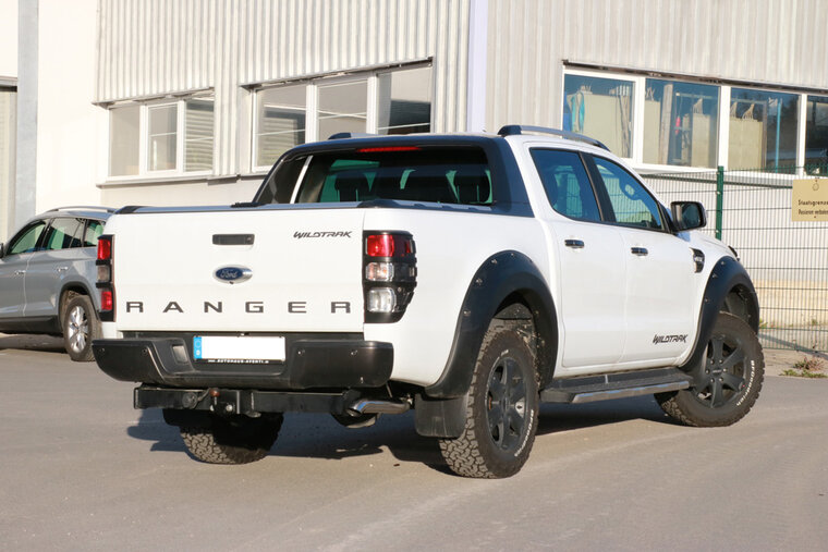 Fox Sportuitlaat Ford Ranger 2011-08/2016 - 4x4 - Dubbele cabine Achterdemper Diesel Look - 1x76 Type 28