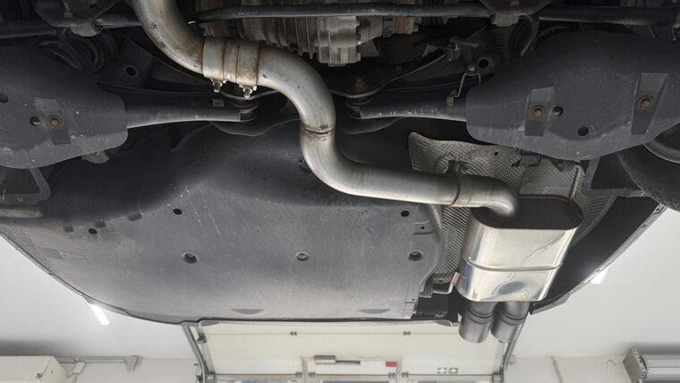 Fox Sportuitlaat Skoda Superb 3V 4x4 (3T) Achterdemper - 2x90 Type 25 zwart mat keramisch gecoat