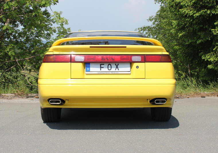 Fox Sportuitlaat Subaru SVX achterdemper, dwarsuitgang rechts/links - 130x50 type 52 rechts/links