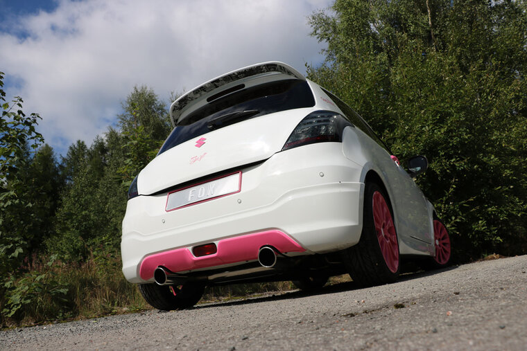 Fox Sportuitlaat Suzuki Swift IV achterdemper, rechter/linker uitlaat - 1x100 Type 16 rechts/links