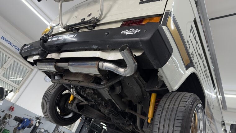 Fox Sportuitlaat VW Bus T3 achterdemper - 1x63 scherpe rand