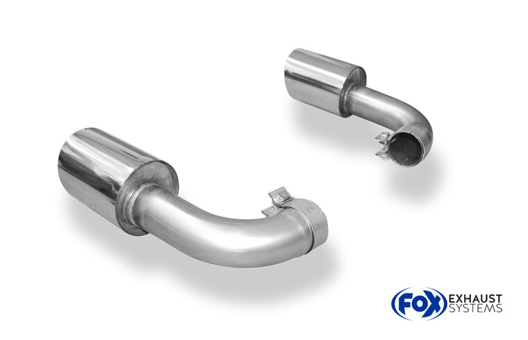 Fox Sportuitlaat VW Touareg Type 7P uitlaatpijpenset voor clipmontage op de originele achterdemper - 1x125 Type 25 rechts/links