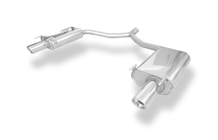 Fox Sportuitlaat Opel Vectra C GTS achterdemper rechts/links enkele uitlaat - 1x90 type 17 rechts/links