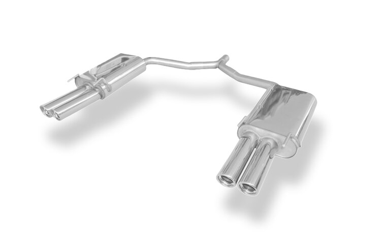 Fox Sportuitlaat Opel Vectra C GTS achterdemper rechts/links dubbele uitlaat - 2x76 type 17 rechts/links
