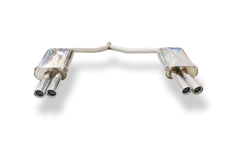 Fox Sportuitlaat Opel Vectra C Caravan achterdemper rechts/links dubbele uitlaat - 2x76 type 17 rechts/links