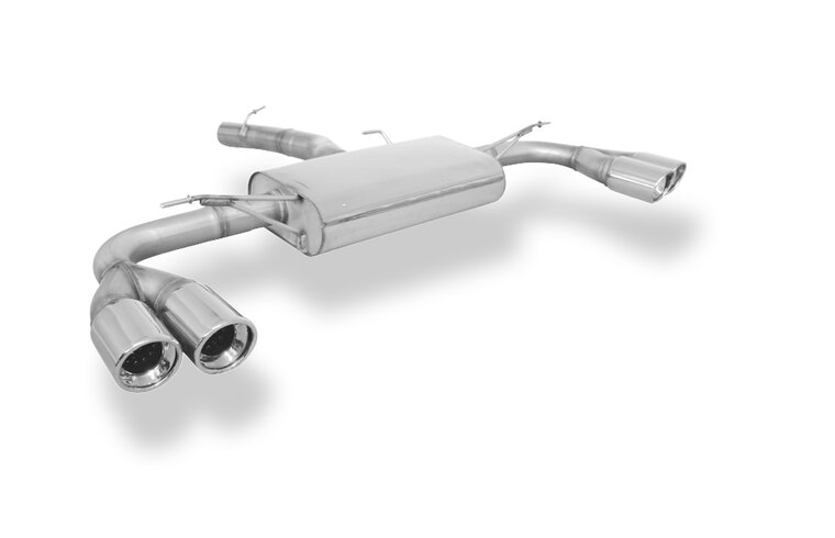 Fox Sportuitlaat FOX sportuitlaat geschikt voor BMW X3 F25 - 35i/35d achterdemper, rechter/linker uitlaat - 2x90 type 17 rechts/links