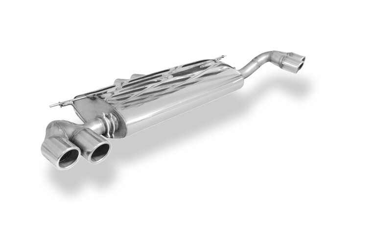 Fox Sportuitlaat FOX sportuitlaat geschikt voor BMW X5 E70 - 4.8l 261kW, dwarsgeplaatste achterdemper, uitlaat rechts/links, dubbele inlaat - 2x80 type 16 rechts/links