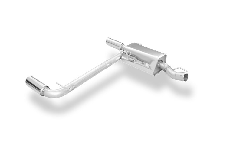 Fox Sportuitlaat Opel Zafira B OPC achterdemper, rechter/linker uitgang - 1x90 Type 25 rechts/links