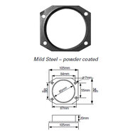 Green Adapterplaat Mild Steel powder coated Ø 85mm aansluiting