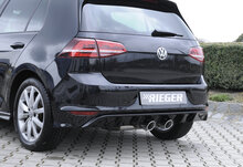 Rieger diffuser glossy black VW golf 7 r-line