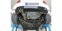 Fox uitlaat VW Polo 6R - WRC einddemper 63.5mm - 2x90 Typ 16