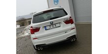 BMW X3 F25 - 35i/ 35d einddemper uitgang rechts/links - 2x90  17 rechts/links