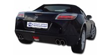 Opel GT einddemper dwars uitgang rechts/links - 2x115x85 Typ 38 rechts/links