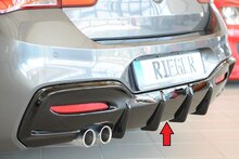 Rieger Tuning diffuser BMW 1-serie F20 alleen voor M-Serie achterskirt, niet M135i / M140i