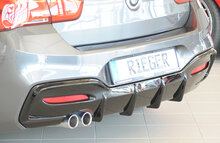 Rieger Tuning diffuser BMW 1-serie F20 alleen voor M-Serie achterskirt, niet M135i / M140i