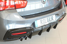 Rieger Tuning diffuser BMW 1-serie F20 alleen voor M-Serie achterskirt, niet M135i / M140i