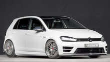 Rieger Tuning splitter voorbumper VW Golf 7 voor originele voorbumper