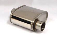 Demper RVS ovaal 140/270mm, lengte 250mm, &Oslash; 76mm (3 inch)