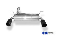 Jeep Wrangler IV - JL einddemper dwars uitgang rechts/links - 1x100 Typ 25 rechts/links zwart ge&euml;mailleerd