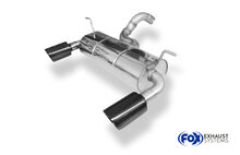 Jeep Wrangler IV - JL einddemper dwars uitgang rechts/links - 1x100 Typ 25 rechts/links zwart ge&euml;mailleerd