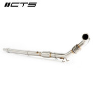 CTS Turbo Downpipe with High-Flow Cat - GEN3 1.8T/2.0T TSI