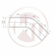 Wagner Tuning siliconen slang - 45&deg; bocht, zwart</br>Beschrijving:Ontdek de veelzijdige prestaties en premium kwaliteit van onze Wagner Tuning Silicone Slang - perfect voor een verscheidenheid aan toepassingen. Deze slang is zorgvuldig vervaardigd om een