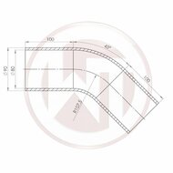 Wagner Tuning siliconenslang - 45&deg; bocht, zwart</br>Beschrijving:Ervaar eersteklas prestaties en robuustheid met de Wagner Tuning Silicone Slang - een essentieel accessoire voor uw individuele behoeften. Deze siliconenslang is ontworpen om aan de hoogste