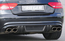 Rieger Tuning uitlaatdemper, 4-cil. &oslash; 66mm aansluiting Audi A5 [B8] 1.8TFSI 130 kW; 2.0TFSI 132/155/165/169kW; 2WD+4WD