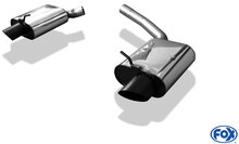 Rieger Tuning uitlaatdemper, links, rechts, met Y-adapter