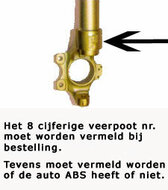 KW V1 Schroefset Opel Astra F Hatchback/Cabrio Veerpootnr 90 334 223/224, zie afb. 3! 10/1991-