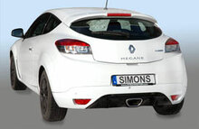 Simons Sportuitlaat Renault M&eacute;gane Coup&eacute; 2010-