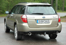 Simons Sportuitlaat Subaru Outback 4 cilinder 2004-2009