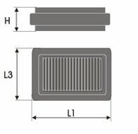 GREEN Vervangingsfilter Honda Civic VI 1995- 1996-2001 1.5i (EK3)