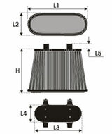 GREEN Vervangingsfilter Hummer H2 2002- 6.0 V8