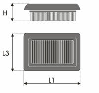 GREEN Vervangingsfilter Jaguar XJ/XJR (X300/X308) 1997-2003 XJ8 3.2 174kw [X300/X308]