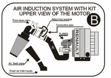Cold Air Intake Renault R21 benzine 2.0i turbo mc.J7R