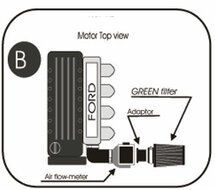 Cold Air Intake Ford Sierra benzine 2.0i