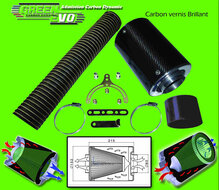 GREEN Universeel Power Filter Carbon Airbox