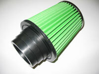 GREEN Universeel filter Conische single-cone Multi-aansluiting: &Oslash;60-85mm flens Inox top - Multi-aansluiting &Oslash; 60/65/70mm
