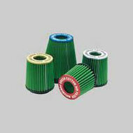 GREEN Universeel filter Conische twin-cone &Oslash; 80mm flens Inox top - 150mm hoog, basis 140mm , top 120mm