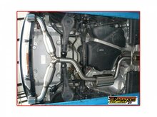 Vervangingspijp voor katalysator van rvs extra grote uitlaatpijpdiameter 70 mm vereist ecu-remapping